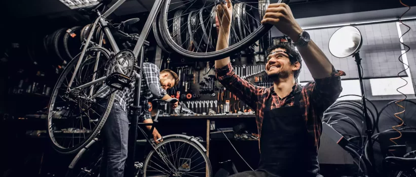 VTT pied atelier vélo électrique