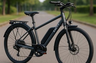Vélo électrique Decathlon E-ACTV 100 gris cadre haut – usage urbain