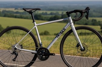 Triban RC120 Disque gris clair sur route – profil cyclotourisme