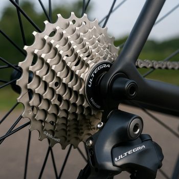 Vue produit de la cassette Shimano Ultegra CS-R8000 11V sur fond neutre