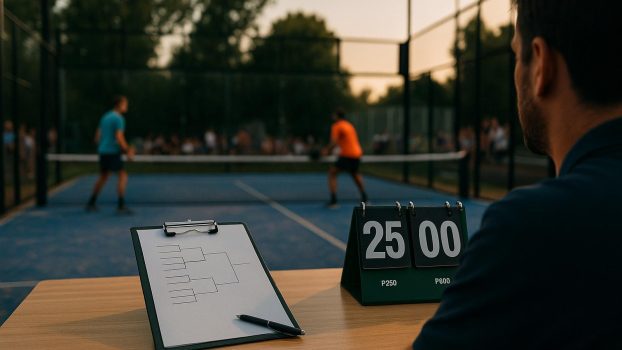 Image de couverture pour un article expliquant les différences de gestion entre P25/P100/P250 (comité de tournoi, formats et inscriptions souples) et P500/P1000 puis P1500/P2000 (sélection au classement/poids de paires, dates limites J-7 et J-14). Optimisée Discover 1600×900.