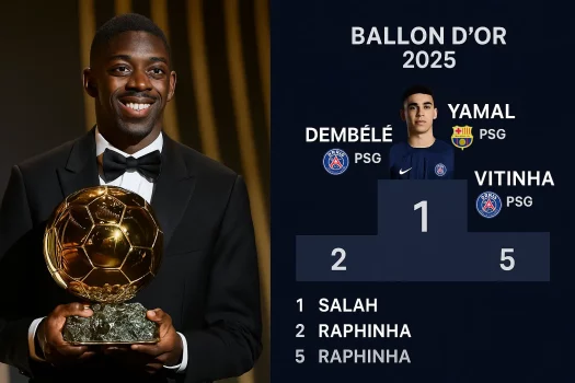 Ballon d’Or 2025 : le classement complet et les grandes leçons