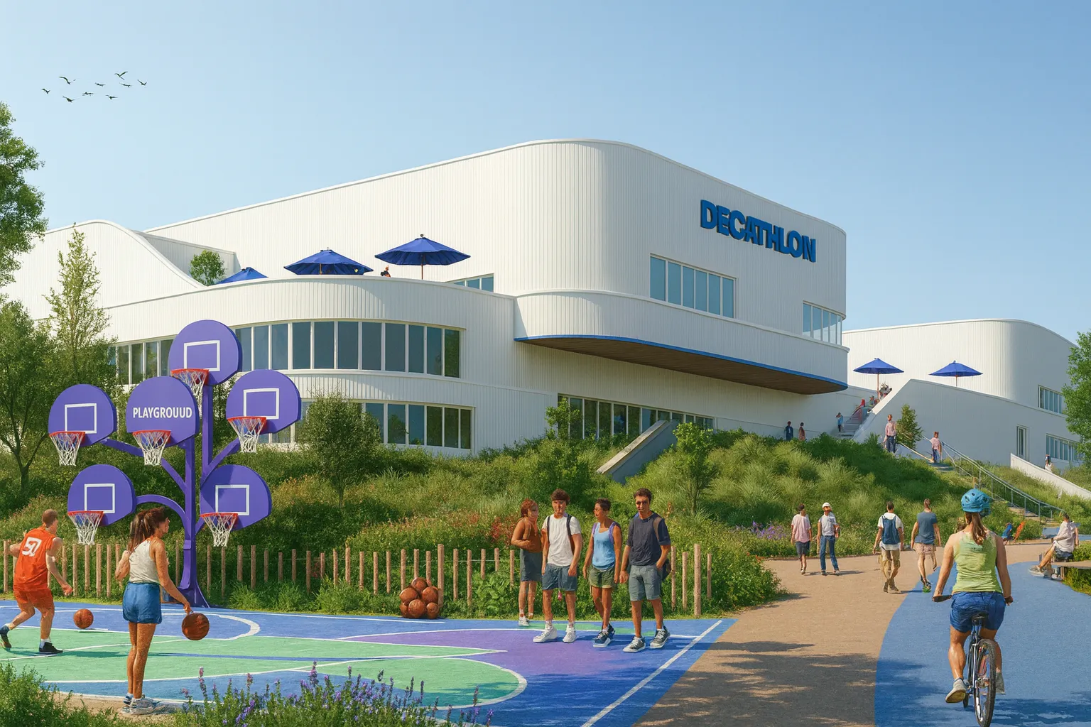 Projet du futur Décathlon Village de Bron