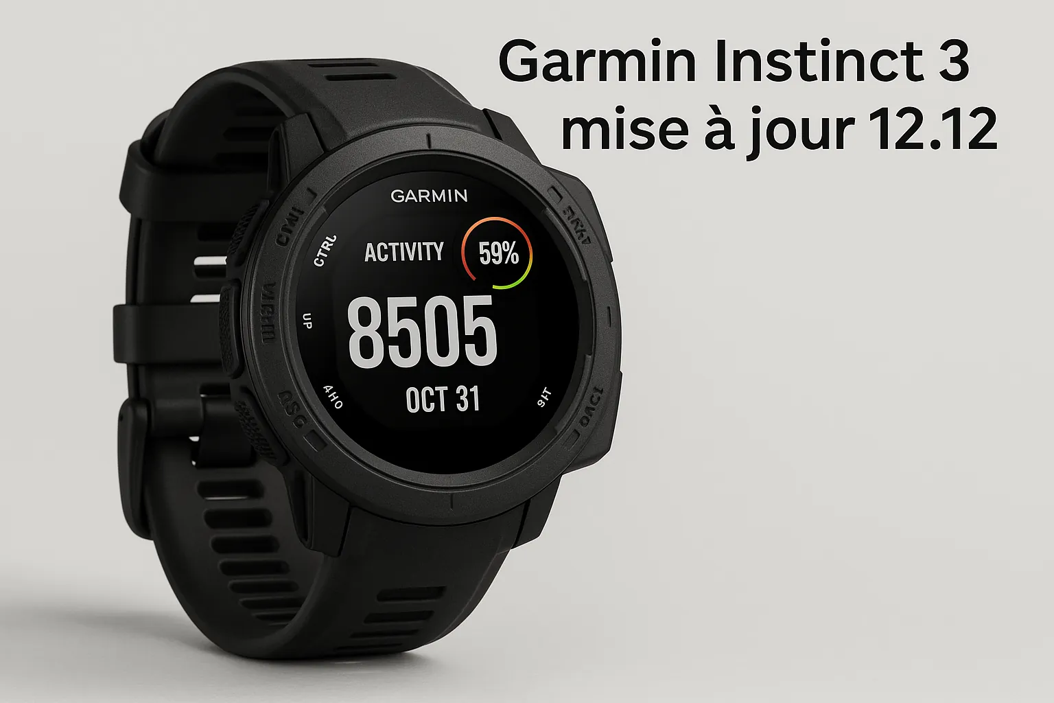 Garmin Instinct 3 AMOLED mise à jour 12.12