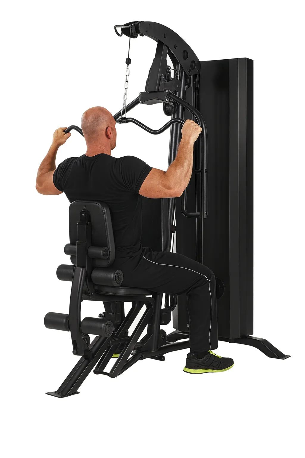 Machine de musculation multistation MARCY Eclipse HG7000 installée dans un coin de home gym