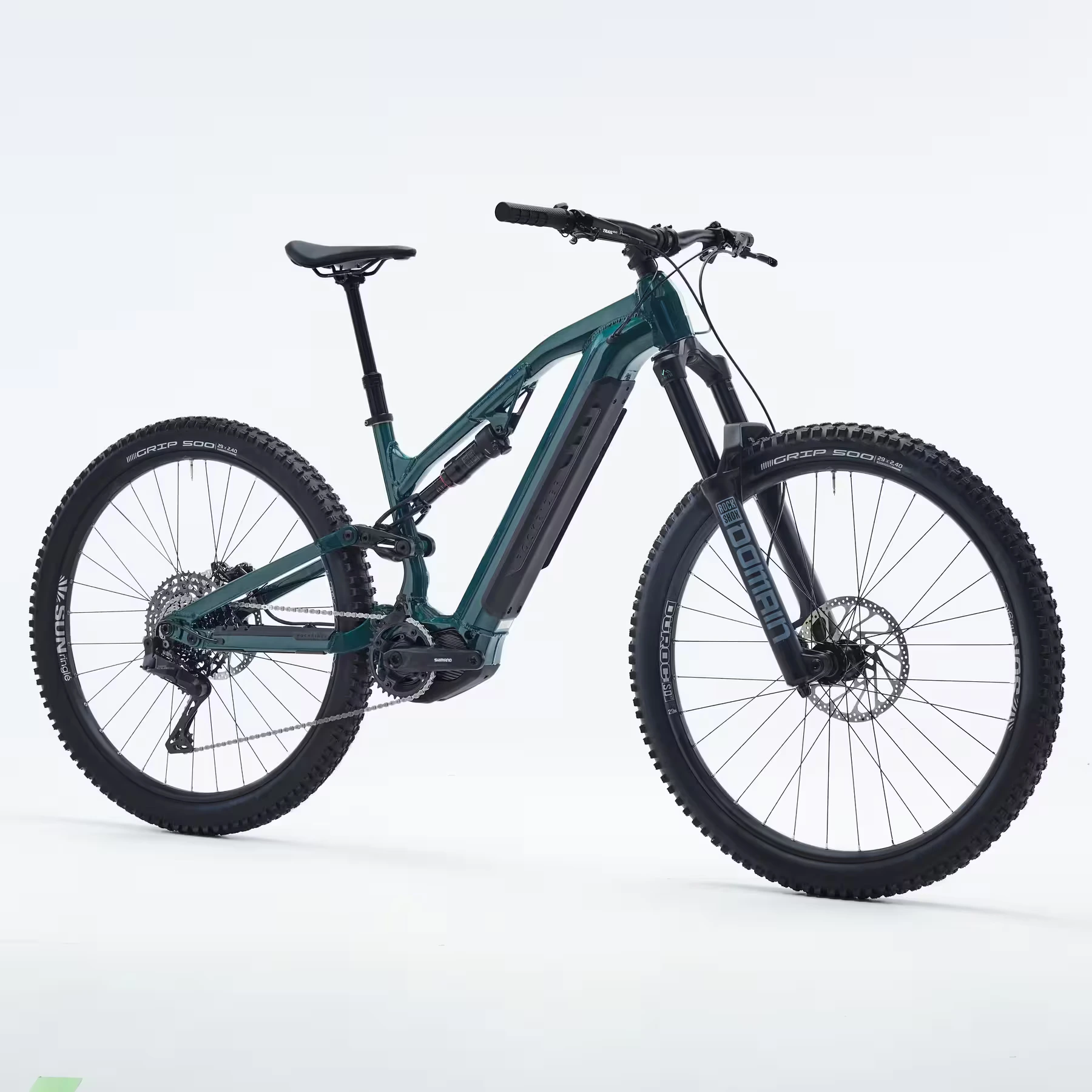 VTT électrique Rockrider E-FEEL 900 S vert avec moteur Shimano EP801
