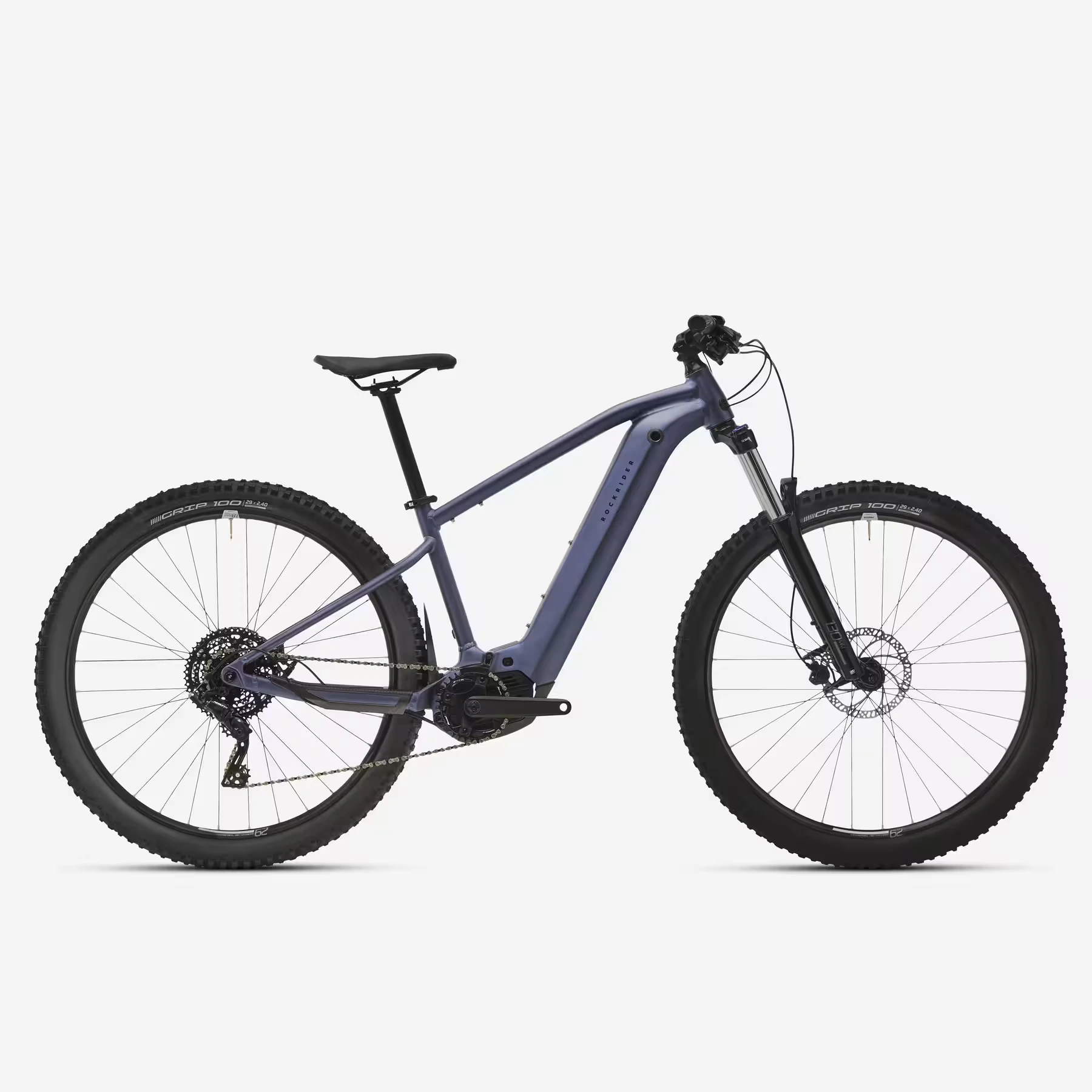 VTT électrique Rockrider E-EXPL 520 S bleu nuit avec moteur Brose T