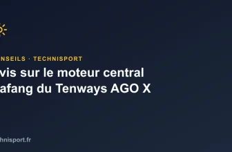 Illustration : Avis sur le moteur central Bafang du Tenways AGO X