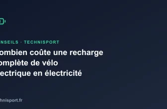 Combien coûte une recharge complète de vélo électrique en électricité ?