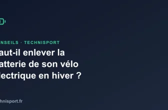 Faut-il enlever la batterie de son vélo électrique en hiver ?
