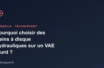 Pourquoi choisir des freins à disque hydrauliques sur un VAE lourd ?