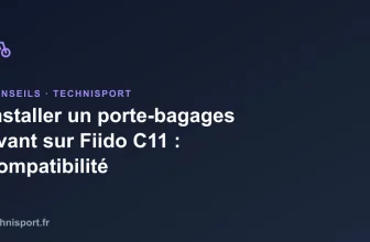 Installer un porte-bagages avant sur Fiido C11 : compatibilité