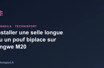 Illustration : Installer une selle longue ou un pouf biplace sur Engwe M20