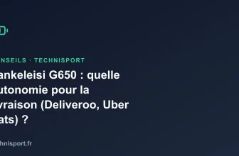 Illustration : Lankeleisi G650 : quelle autonomie pour la livraison (Deliveroo, Uber Eats) ?