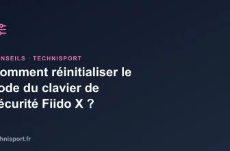 Comment réinitialiser le code du clavier de sécurité Fiido X ?