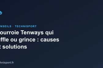 Illustration : Courroie Tenways qui siffle ou grince : causes et solutions