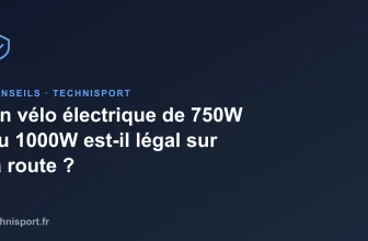 Un vélo électrique de 750W ou 1000W est-il légal sur la route ?