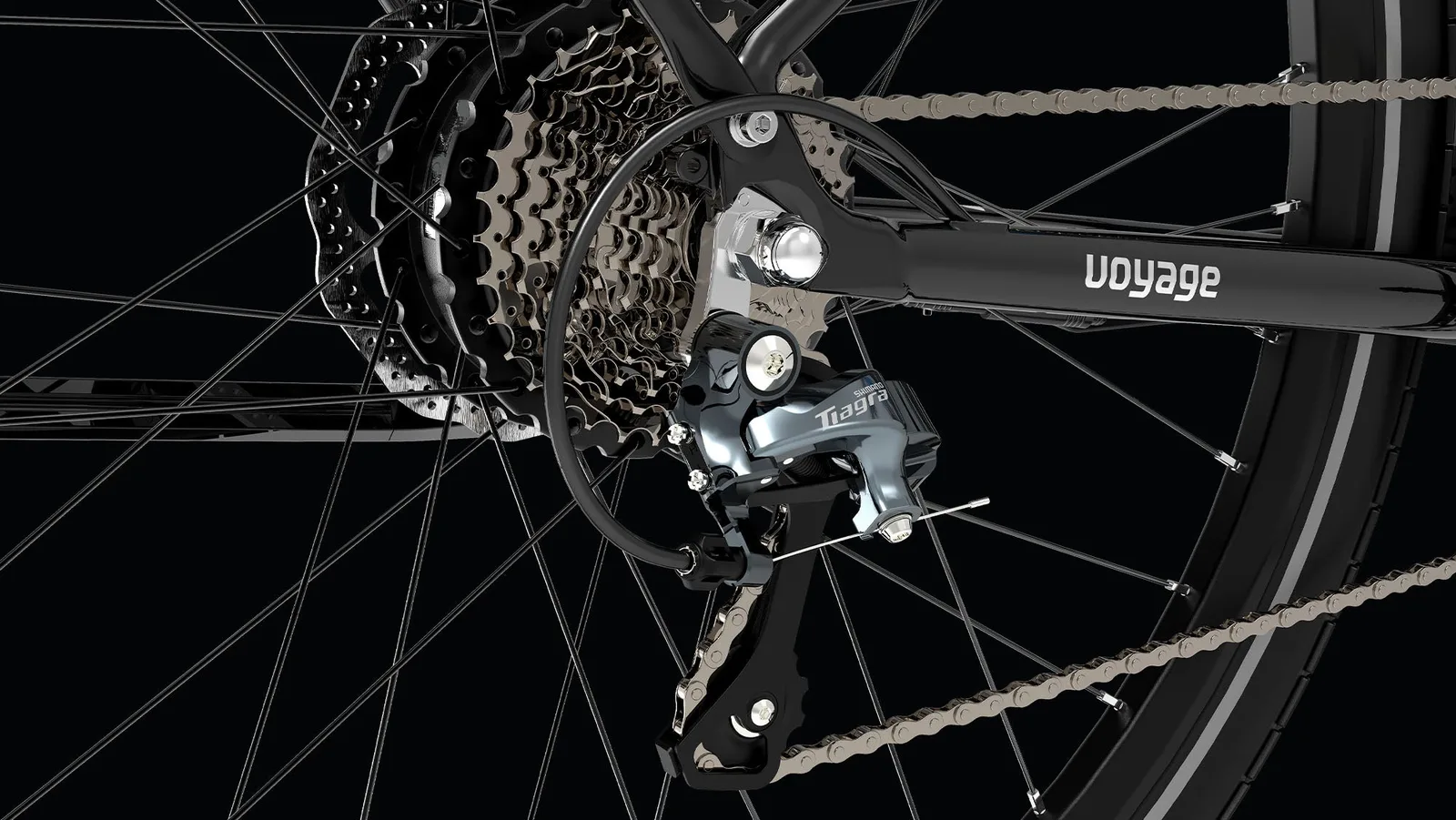 Cyrusher Asuka - transmission Shimano 10 vitesses en situation de test