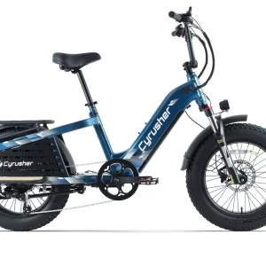 Cyrusher Glider - velo cargo electrique de profil en situation de test