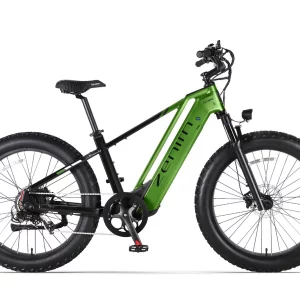 Cyrusher Zenith - fat bike electrique de profil en situation de test