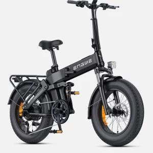 ENGWE Engine Pro 3.0 Boost - profil du fat bike pliant tout suspendu en situation de test
