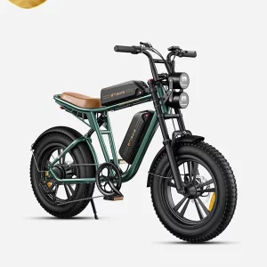 ENGWE M20 - profil du fat bike electrique style moto en situation de test