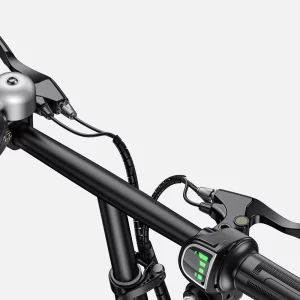 ENGWE T14 - mini velo electrique pliant de profil en situation de test