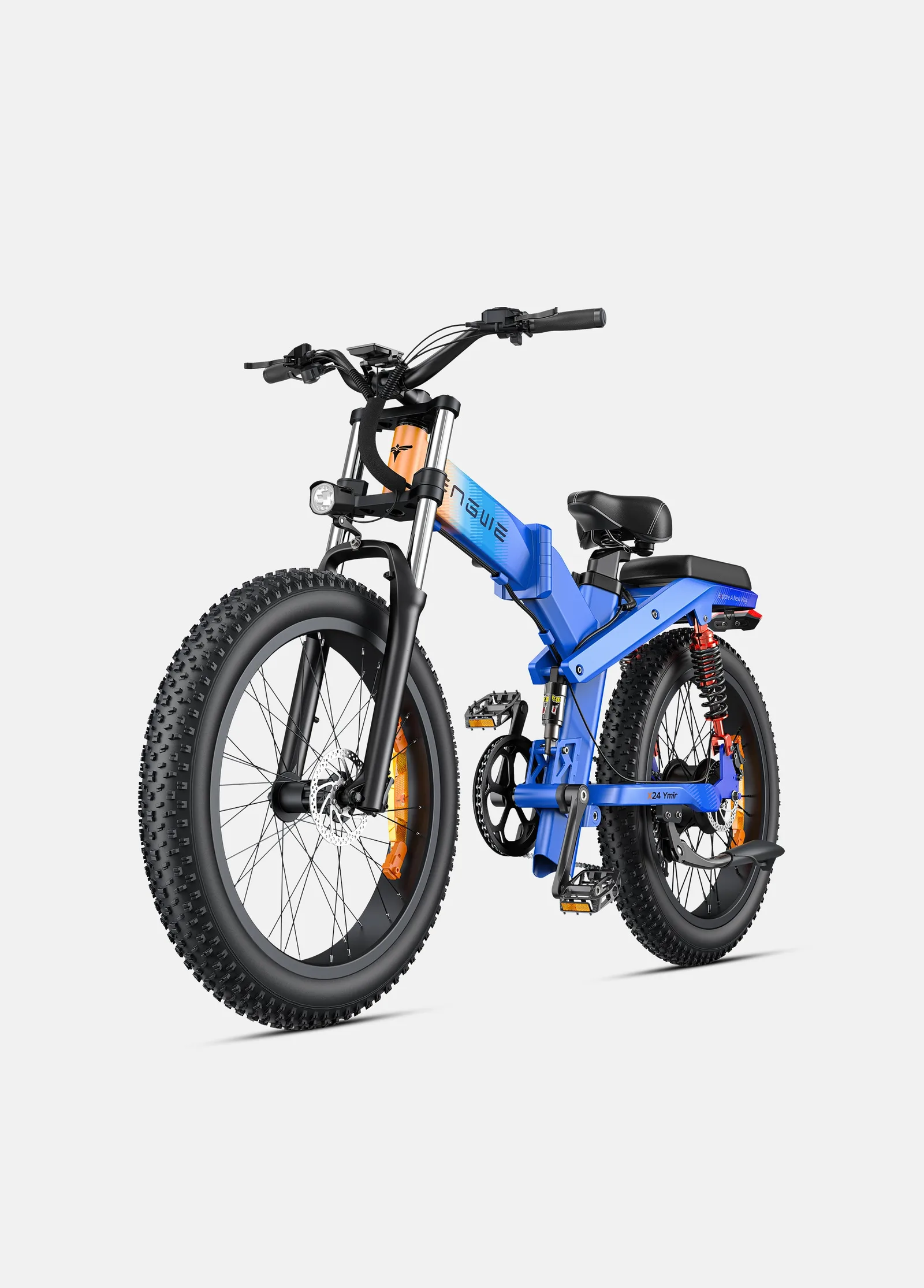 ENGWE X24 - fat bike electrique pliant en situation de test