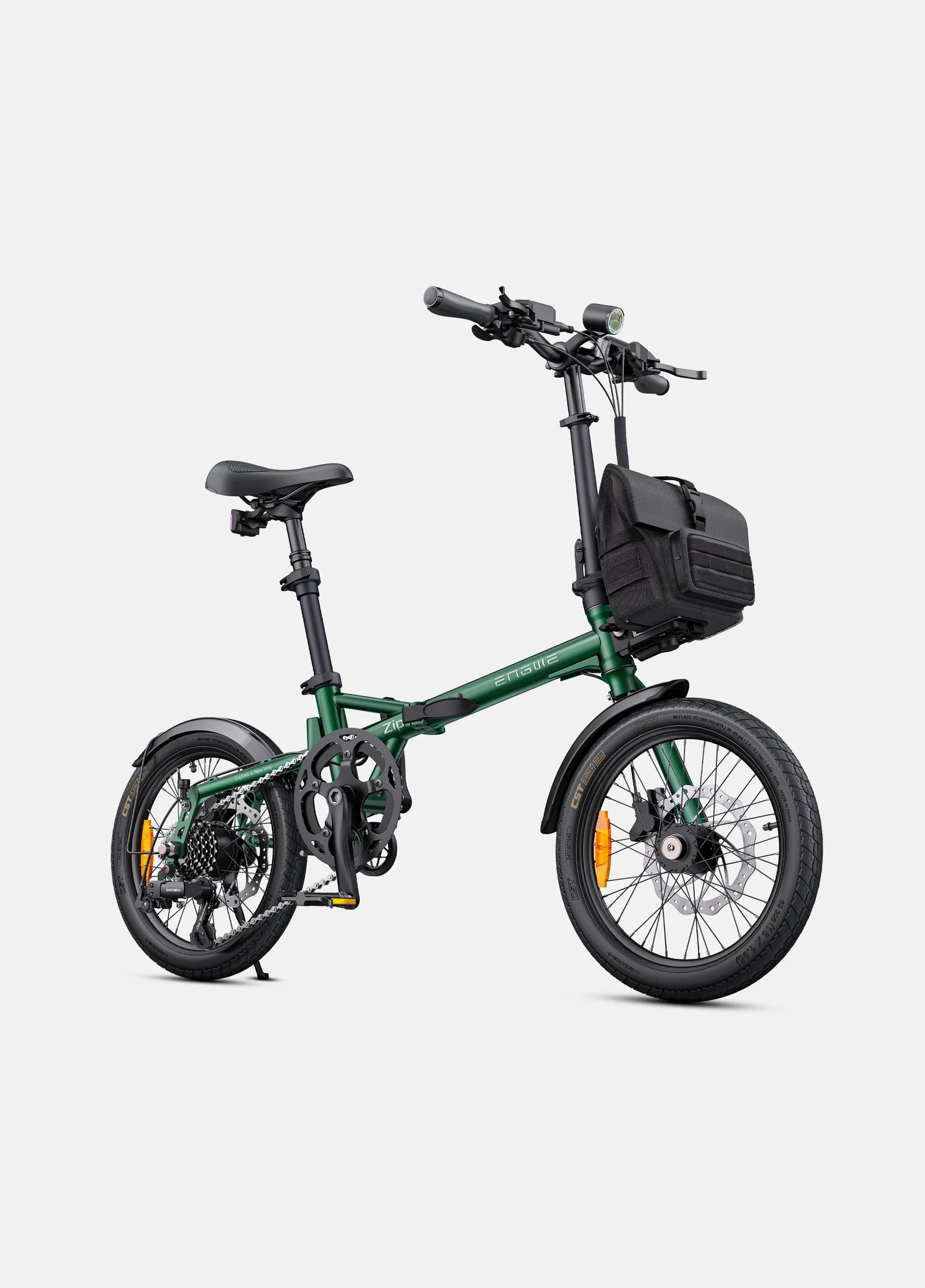 ENGWE Zip - velo electrique pliant 16 pouces en situation de test