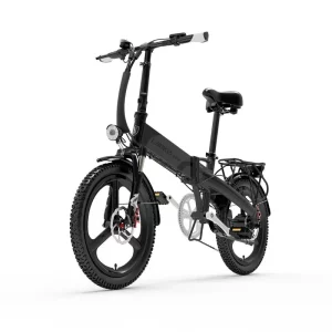 Lankeleisi G660 - velo electrique pliant de ville de profil en situation de test