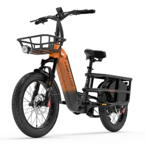 Lankeleisi Wombat-1 - velo cargo longtail de profil en situation de test