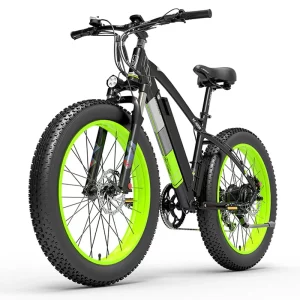 Lankeleisi XC4000 - fat bike electrique vue de profil en situation de test