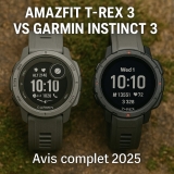 Amazfit T-Rex 3 vs Garmin Instinct 3 – Avis complet 2025