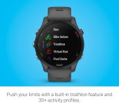 Garmin Forerunner 255 – Montre GPS multisport avec cardio au poignet et GPS double fréquence
