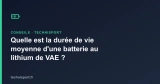Quelle est la durée de vie moyenne d&rsquo;une batterie au lithium de VAE ?