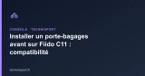 Installer un porte-bagages avant sur Fiido C11 : compatibilité